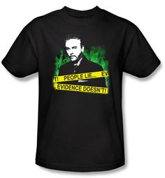 CSI T-shirt - People Lie Adult Black Tee CSI T-shirt - People Lie Adult Black Tee