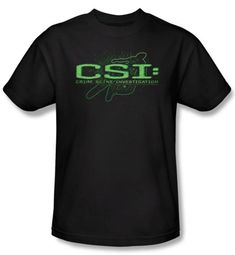 CSI T-shirt - Sketchy Shadow Adult Black Tee CSI T-shirt - Sketchy Shadow Adult Black Tee