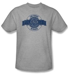 CSI T-shirt - Vegas Badge Adult Athletic Heather Tee CSI T-shirt - Vegas Badge Adult Athletic Heather Tee