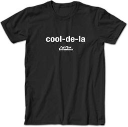 Curb Your Enthusiasm T-shirt Cool-De-La Adult Black Tee Curb Your Enthusiasm T-shirt Cool-De-La Adult Black Tee