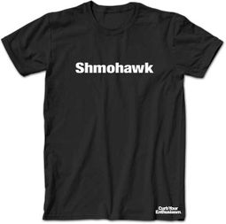 Curb Your Enthusiasm T-shirt Shmohawk Adult Black Tee Curb Your Enthusiasm T-shirt Shmohawk Adult Black Tee