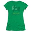 Clearance - Womens Junions Size CATWOMAN T-shirt - Kelly Green