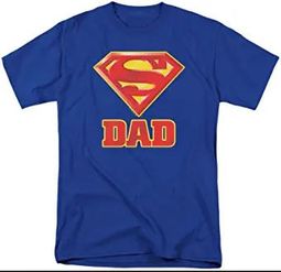 SUPER DAD Royal Blue T-shirt - CLEARANCE
