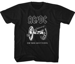 Mens AC/DC For Those About To Rock T-Shirt - Black