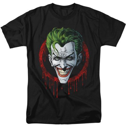 Mens Batman JOKER DRIP T-shirt - Black