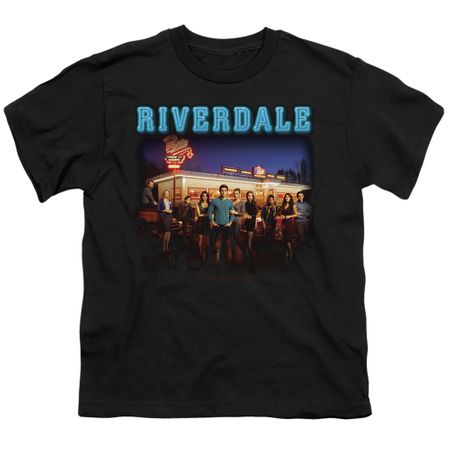 Clearance - Kids Riverdale UP AT POPS Youth T-shirt - Black