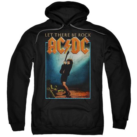 Clearance - Mens AC/DC Let There Be Rock Hoodie - Black