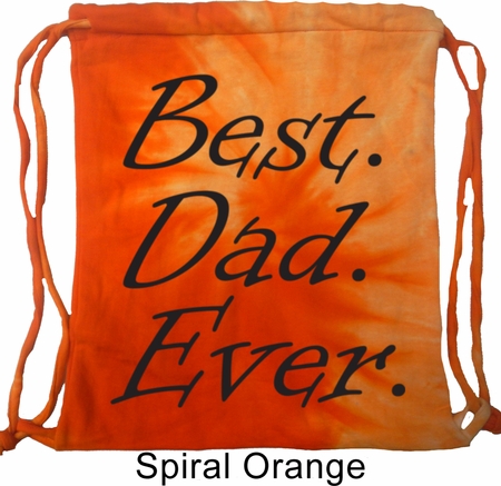 Dad Bag Best Dad Ever Black Print Tie Dye Bag