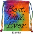 Dad Bag Best Dad Ever Black Print Tie Dye Bag
