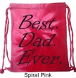Dad Bag Best Dad Ever Black Print Tie Dye Bag