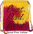 Dad Bag Best Dad Ever Black Print Tie Dye Bag