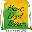 Dad Bag Best Dad Ever Black Print Tie Dye Bag