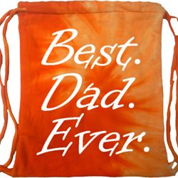 Dad Bag Best Dad Ever White Print Tie Dye Bag