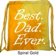 Dad Bag Best Dad Ever White Print Tie Dye Bag