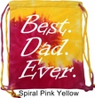 Dad Bag Best Dad Ever White Print Tie Dye Bag