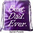 Dad Bag Best Dad Ever White Print Tie Dye Bag