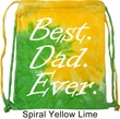 Dad Bag Best Dad Ever White Print Tie Dye Bag
