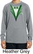 Dark Green Tuxedo Kids Moisture Wicking Long Sleeve Shirt
