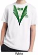 Dark Green Tuxedo Kids Moisture Wicking Shirt