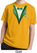 Dark Green Tuxedo Kids Moisture Wicking Shirt