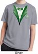 Dark Green Tuxedo Kids Moisture Wicking Shirt