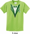 Dark Green Tuxedo Kids Shirt