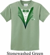 Dark Green Tuxedo Kids Shirt