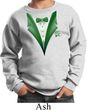 Dark Green Tuxedo Kids Sweat Shirt