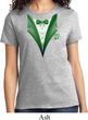 Dark Green Tuxedo Ladies Shirt