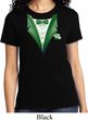 Dark Green Tuxedo Ladies Shirt