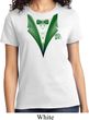 Dark Green Tuxedo Ladies Shirt