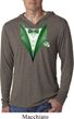 Dark Green Tuxedo Lightweight Hoodie Shirt
