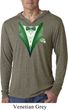 Dark Green Tuxedo Lightweight Hoodie Shirt