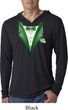 Dark Green Tuxedo Lightweight Hoodie Shirt
