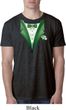 Dark Green Tuxedo Mens Burnout Shirt
