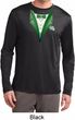 Dark Green Tuxedo Mens Moisture Wicking Long Sleeve Shirt