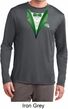 Dark Green Tuxedo Mens Moisture Wicking Long Sleeve Shirt