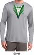 Dark Green Tuxedo Mens Moisture Wicking Long Sleeve Shirt