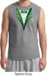 Dark Green Tuxedo Mens Muscle Shirt