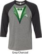 Dark Green Tuxedo Mens Raglan Shirt