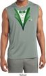 Dark Green Tuxedo Mens Sleeveless Moisture Wicking Shirt