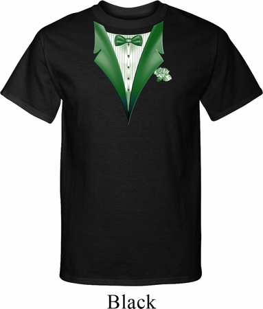 Dark Green Tuxedo Mens Tall Shirt