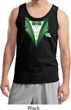 Dark Green Tuxedo Mens Tank Top