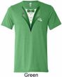 Dark Green Tuxedo Mens Tri Blend Crewneck Shirt