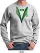 Dark Green Tuxedo Sweatshirt