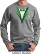 Dark Green Tuxedo Sweatshirt
