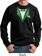 Dark Green Tuxedo Sweatshirt