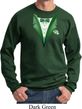 Dark Green Tuxedo Sweatshirt