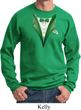 Dark Green Tuxedo Sweatshirt