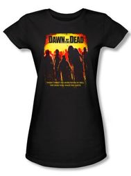 Dawn Of The Dead Juniors T-shirt Title Logo Black Tee Shirt